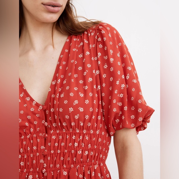 Madewell Sophia Mini Dress in Bandana Flower - Picture 4 of 5